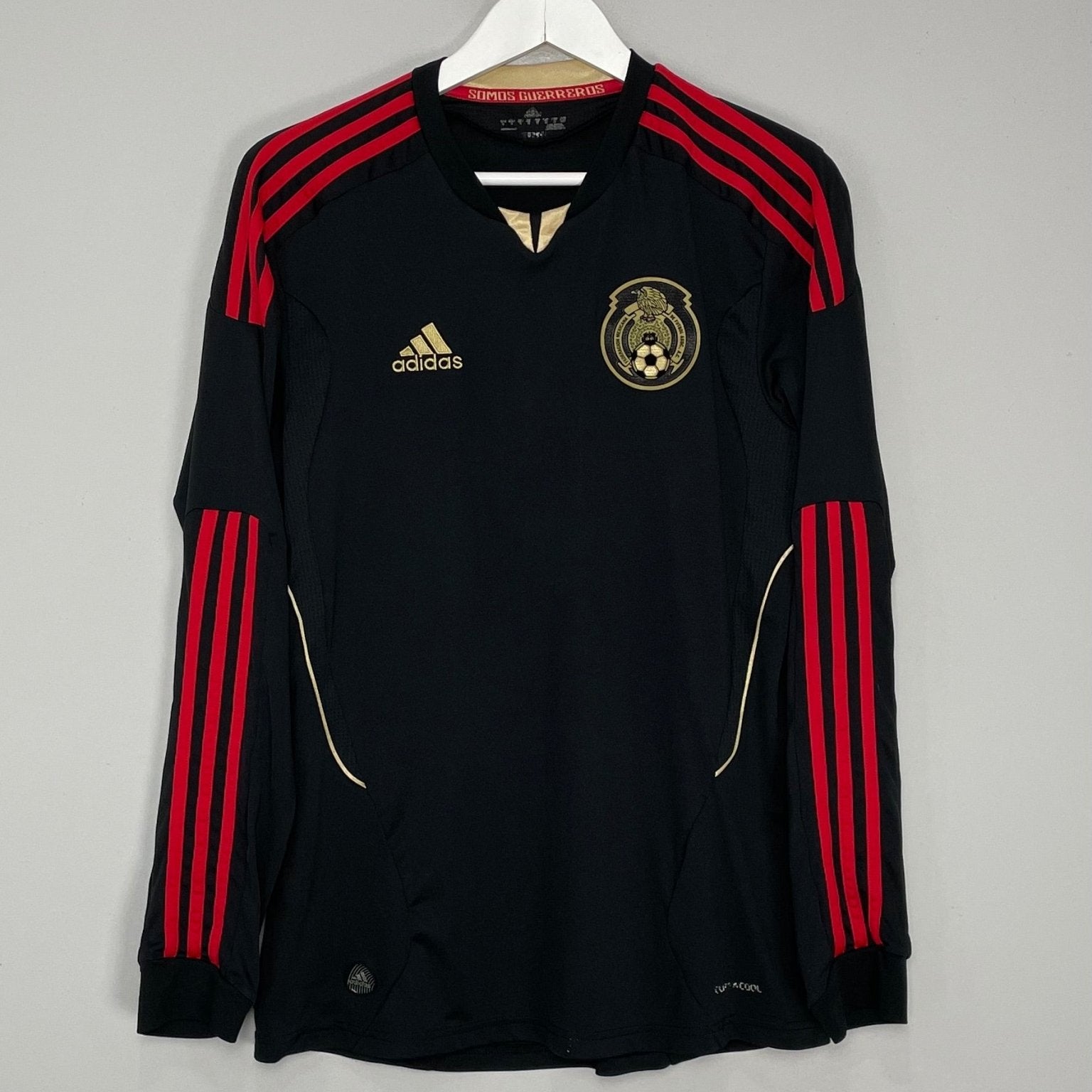 Shop 2011/12 MEXICO L/S AWAY SHIRT (M) ADIDAS, classic football shirts, vintage football shirts & retro soccer jerseys at Cult Kits