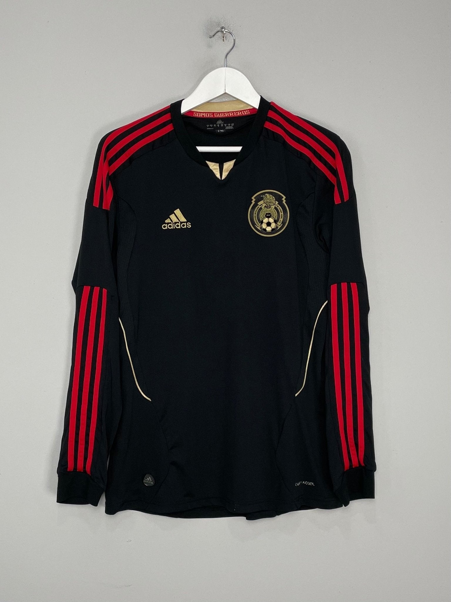Shop 2011/12 MEXICO L/S AWAY SHIRT (M) ADIDAS, classic football shirts, vintage football shirts & retro soccer jerseys at Cult Kits