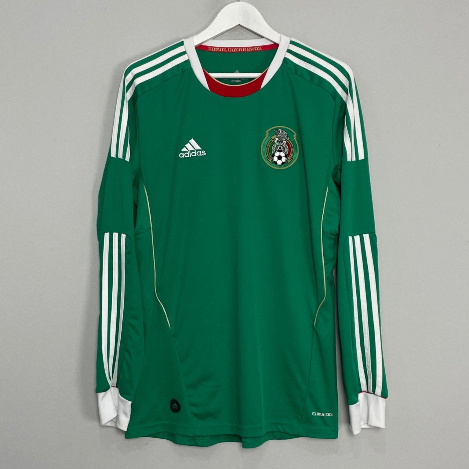 Shop 2011/12 MEXICO L/S HOME SHIRT (L) ADIDAS, classic football shirts, vintage football shirts & retro soccer jerseys at Cult Kits