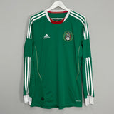 Shop 2011/12 MEXICO L/S HOME SHIRT (L) ADIDAS, classic football shirts, vintage football shirts & retro soccer jerseys at Cult Kits