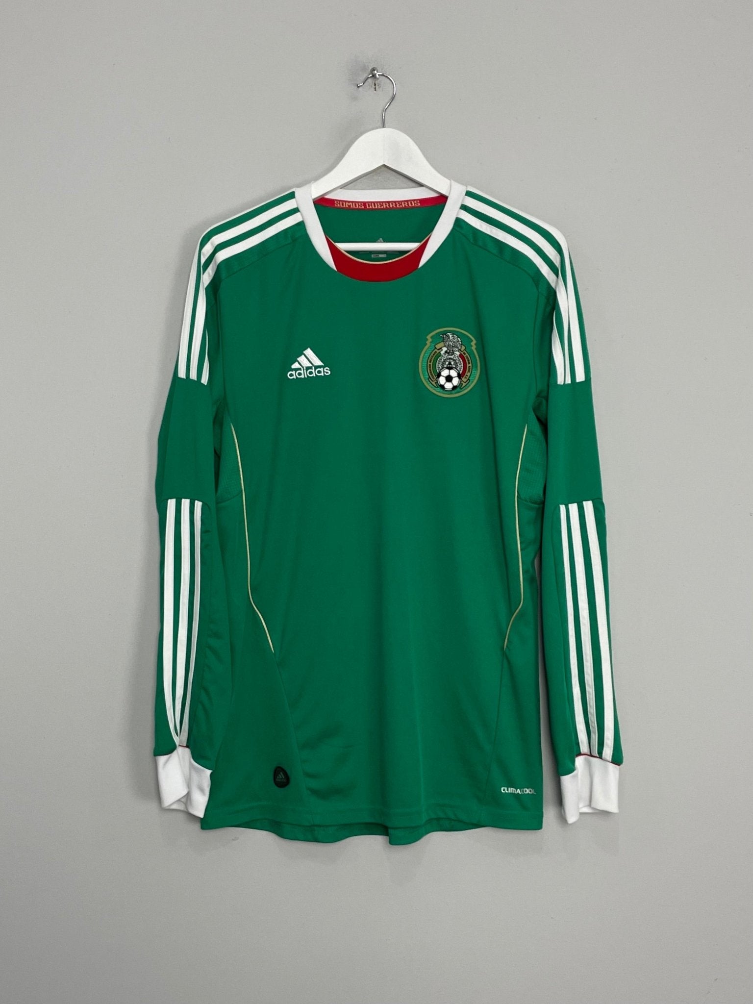 Shop 2011/12 MEXICO L/S HOME SHIRT (L) ADIDAS, classic football shirts, vintage football shirts & retro soccer jerseys at Cult Kits