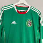 Shop 2011/12 MEXICO L/S HOME SHIRT (L) ADIDAS, classic football shirts, vintage football shirts & retro soccer jerseys at Cult Kits