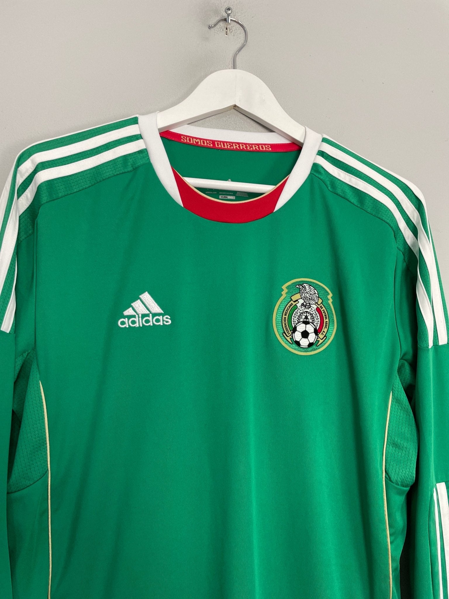 Shop 2011/12 MEXICO L/S HOME SHIRT (L) ADIDAS, classic football shirts, vintage football shirts & retro soccer jerseys at Cult Kits