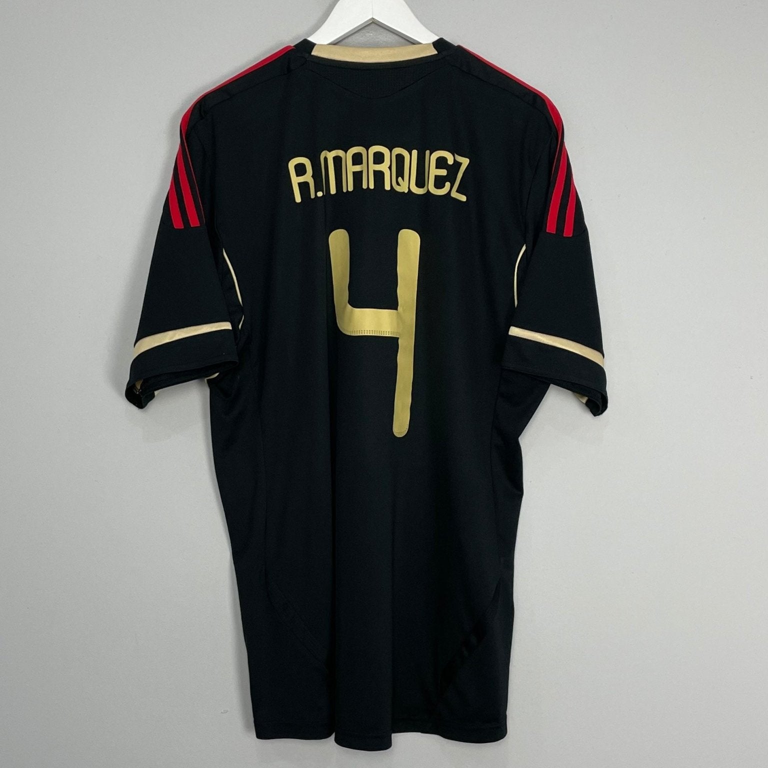 Shop 2011/12 MEXICO R.MARQUEZ #4 AWAY SHIRT (XL) ADIDAS, classic football shirts, vintage football shirts & retro soccer jerseys at Cult Kits