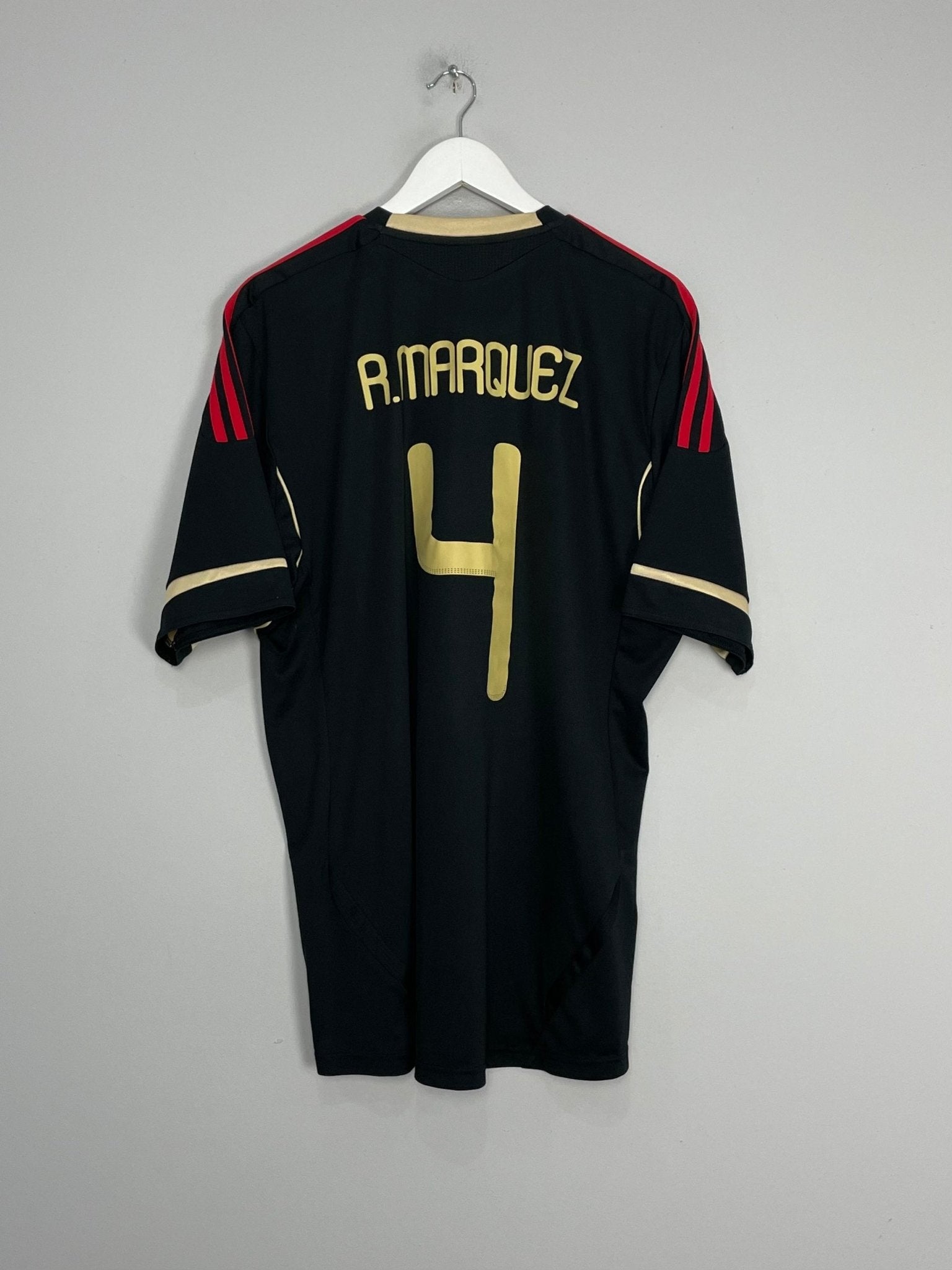 Shop 2011/12 MEXICO R.MARQUEZ #4 AWAY SHIRT (XL) ADIDAS, classic football shirts, vintage football shirts & retro soccer jerseys at Cult Kits