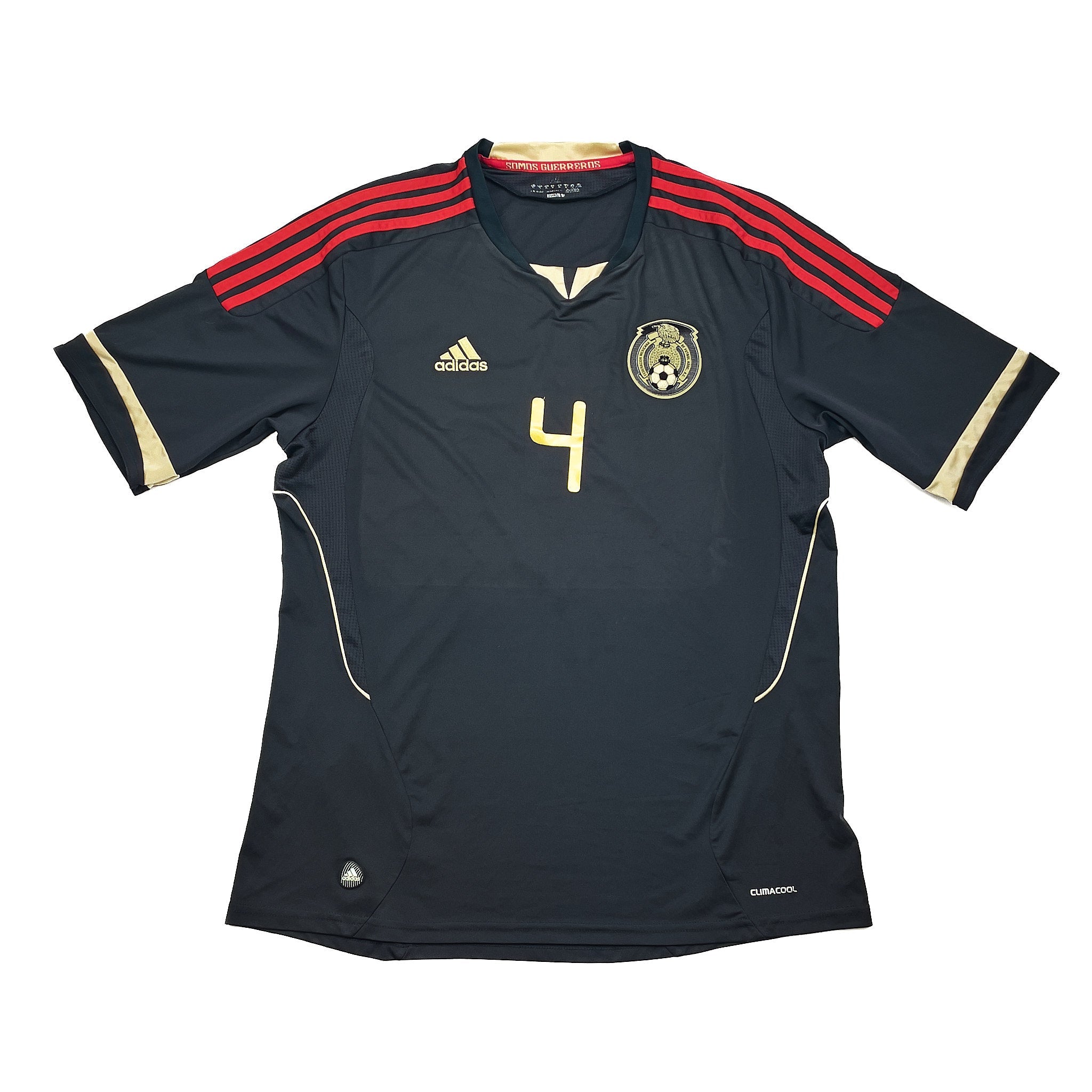 Buy 2011/12 Mexico R.Marquez 4 Away Shirt (XL) Adidas ~ Free worldwide shipping ~ Authentic Vintage Football Shirts from Cult Kits