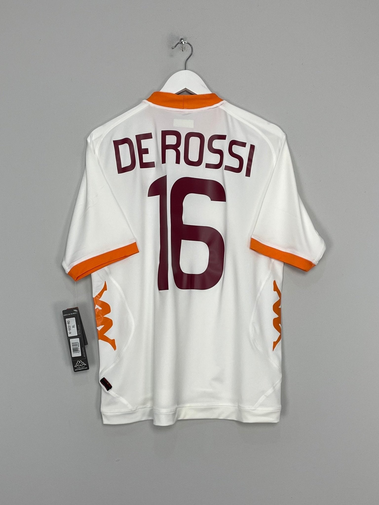 Shop 2011/12 ROMA DE ROSSI #16 *BNWT* AWAY SHIRT (XL) KAPPA, classic football shirts, vintage football shirts & retro soccer jerseys at Cult Kits