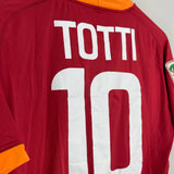 Shop 2011/12 ROMA TOTTI #10 HOME SHIRT (L) KAPPA, classic football shirts, vintage football shirts & retro soccer jerseys at Cult Kits