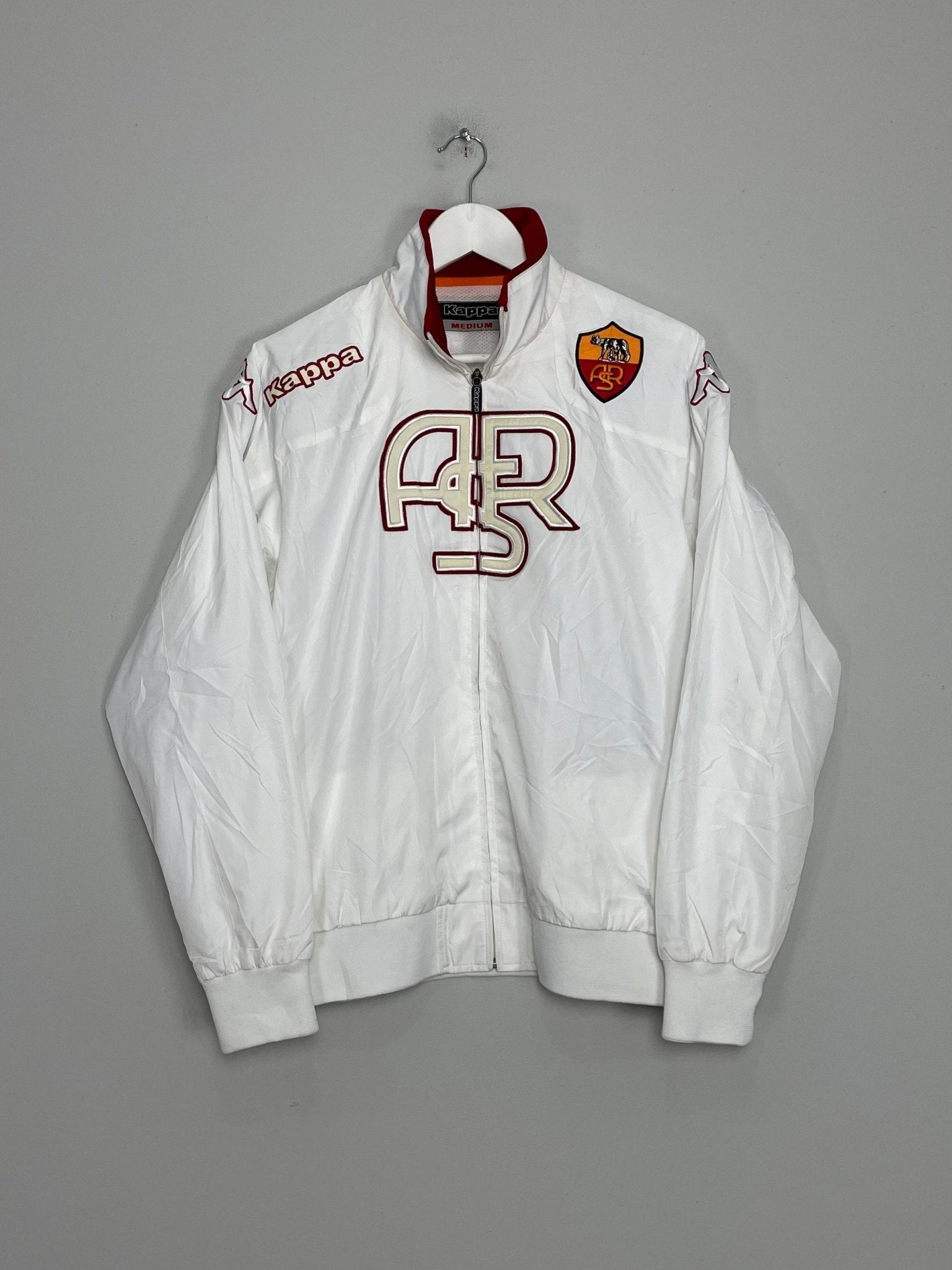 Shop 2011/12 ROMA TRACK JACKET (M) KAPPA, classic football shirts, vintage football shirts & retro soccer jerseys at Cult Kits