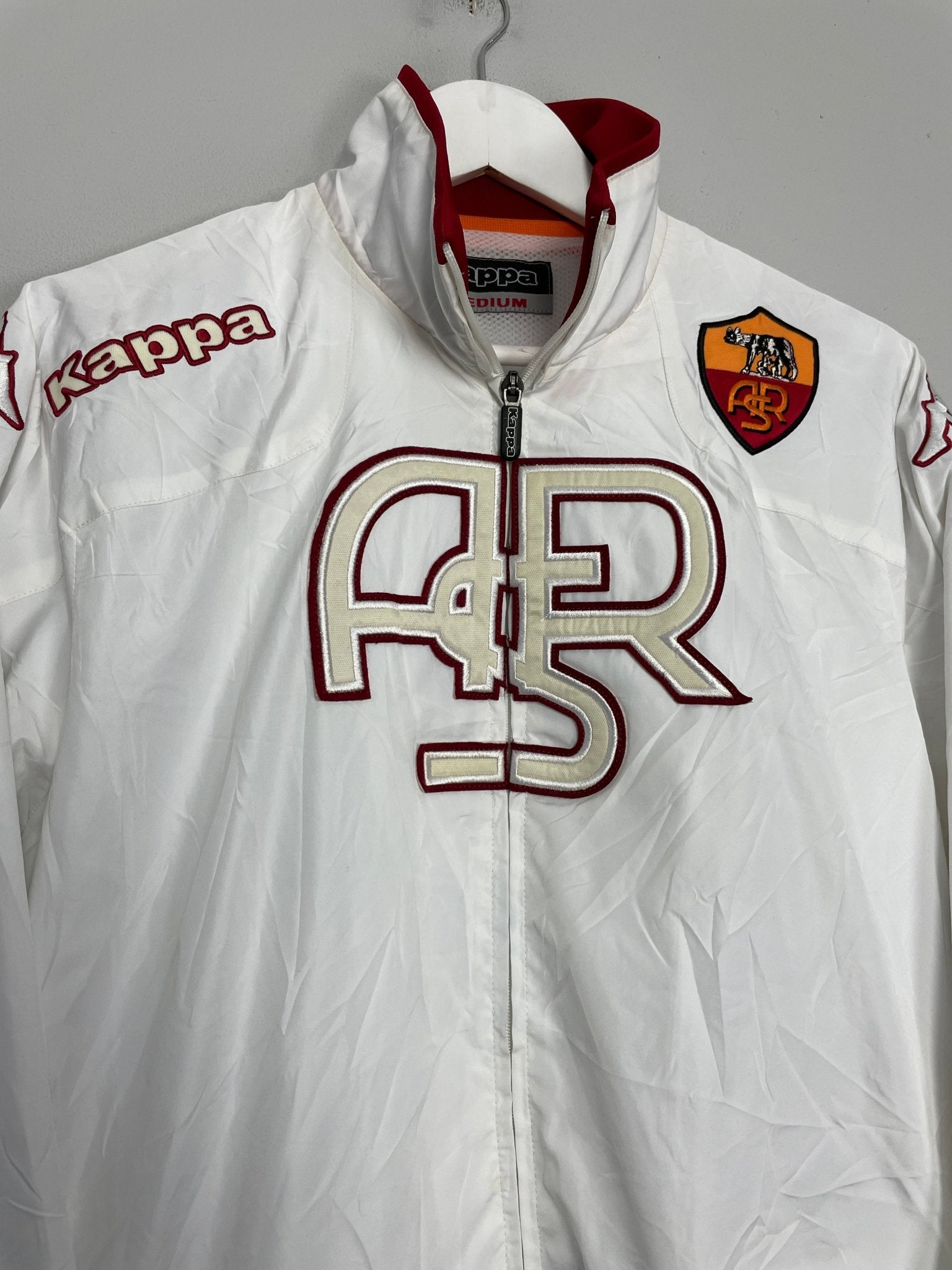 Shop 2011/12 ROMA TRACK JACKET (M) KAPPA, classic football shirts, vintage football shirts & retro soccer jerseys at Cult Kits