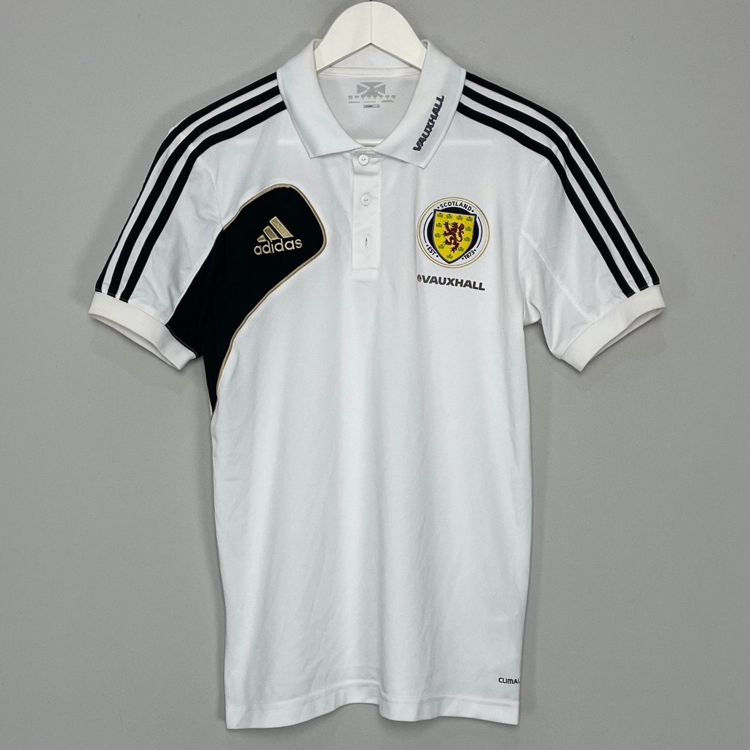 Shop 2011/12 SCOTLAND POLO SHIRT (S) ADIDAS, classic football shirts, vintage football shirts & retro soccer jerseys at Cult Kits