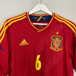 Shop 2011/12 SPAIN A.INIESTA #6 HOME SHIRT (L) ADIDAS, classic football shirts, vintage football shirts & retro soccer jerseys at Cult Kits