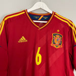 Shop 2011/12 SPAIN A.INIESTA #6 HOME SHIRT (XL) ADIDAS, classic football shirts, vintage football shirts & retro soccer jerseys at Cult Kits