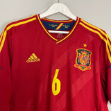 Shop 2011/12 SPAIN A.INIESTA #6 HOME SHIRT (XL) ADIDAS, classic football shirts, vintage football shirts & retro soccer jerseys at Cult Kits