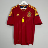 Shop 2011/12 SPAIN A.INIESTA #6 HOME SHIRT (XL) ADIDAS, classic football shirts, vintage football shirts & retro soccer jerseys at Cult Kits
