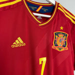 Shop 2011/12 SPAIN DAVID VILLA #7 HOME SHIRT (L) ADIDAS, classic football shirts, vintage football shirts & retro soccer jerseys at Cult Kits