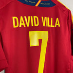 Shop 2011/12 SPAIN DAVID VILLA #7 HOME SHIRT (L) ADIDAS, classic football shirts, vintage football shirts & retro soccer jerseys at Cult Kits