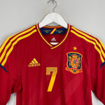 Shop 2011/12 SPAIN DAVID VILLA #7 HOME SHIRT (S) ADIDAS, classic football shirts, vintage football shirts & retro soccer jerseys at Cult Kits