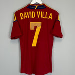 Shop 2011/12 SPAIN DAVID VILLA #7 HOME SHIRT (S) ADIDAS, classic football shirts, vintage football shirts & retro soccer jerseys at Cult Kits