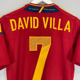 Shop 2011/12 SPAIN DAVID VILLA #7 HOME SHIRT (S) ADIDAS, classic football shirts, vintage football shirts & retro soccer jerseys at Cult Kits