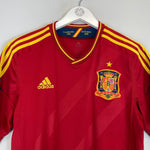 2011/12 SPAIN HOME SHIRT (M) ADIDAS - Cult Kits - Medium - Buy Vintage Football Shirts, Authentic Retro Football Shirts For Sale, Classic Football Shirts & Soccer Jersey