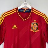 2011/12 SPAIN HOME SHIRT (M) ADIDAS - Cult Kits - Medium - Buy Vintage Football Shirts, Authentic Retro Football Shirts For Sale, Classic Football Shirts & Soccer Jersey