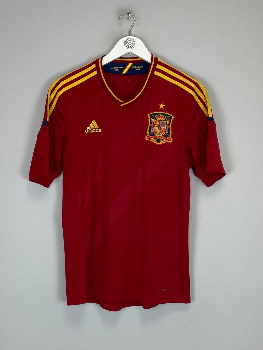 2011/12 SPAIN HOME SHIRT (M) ADIDAS - Cult Kits - Medium - Buy Vintage Football Shirts, Authentic Retro Football Shirts For Sale, Classic Football Shirts & Soccer Jersey