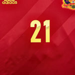 Buy 2011/12 Spain Silva 21 Home Shirt (L) Adidas ~ Free worldwide shipping ~ Authentic Vintage Football Shirts from Cult Kits