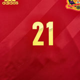 Buy 2011/12 Spain Silva 21 Home Shirt (L) Adidas ~ Free worldwide shipping ~ Authentic Vintage Football Shirts from Cult Kits