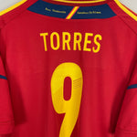 Shop 2011/12 SPAIN TORRES #9 HOME SHIRT (XL) ADIDAS, classic football shirts, vintage football shirts & retro soccer jerseys at Cult Kits