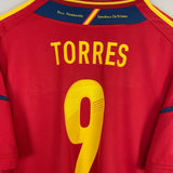 Shop 2011/12 SPAIN TORRES #9 HOME SHIRT (XL) ADIDAS, classic football shirts, vintage football shirts & retro soccer jerseys at Cult Kits