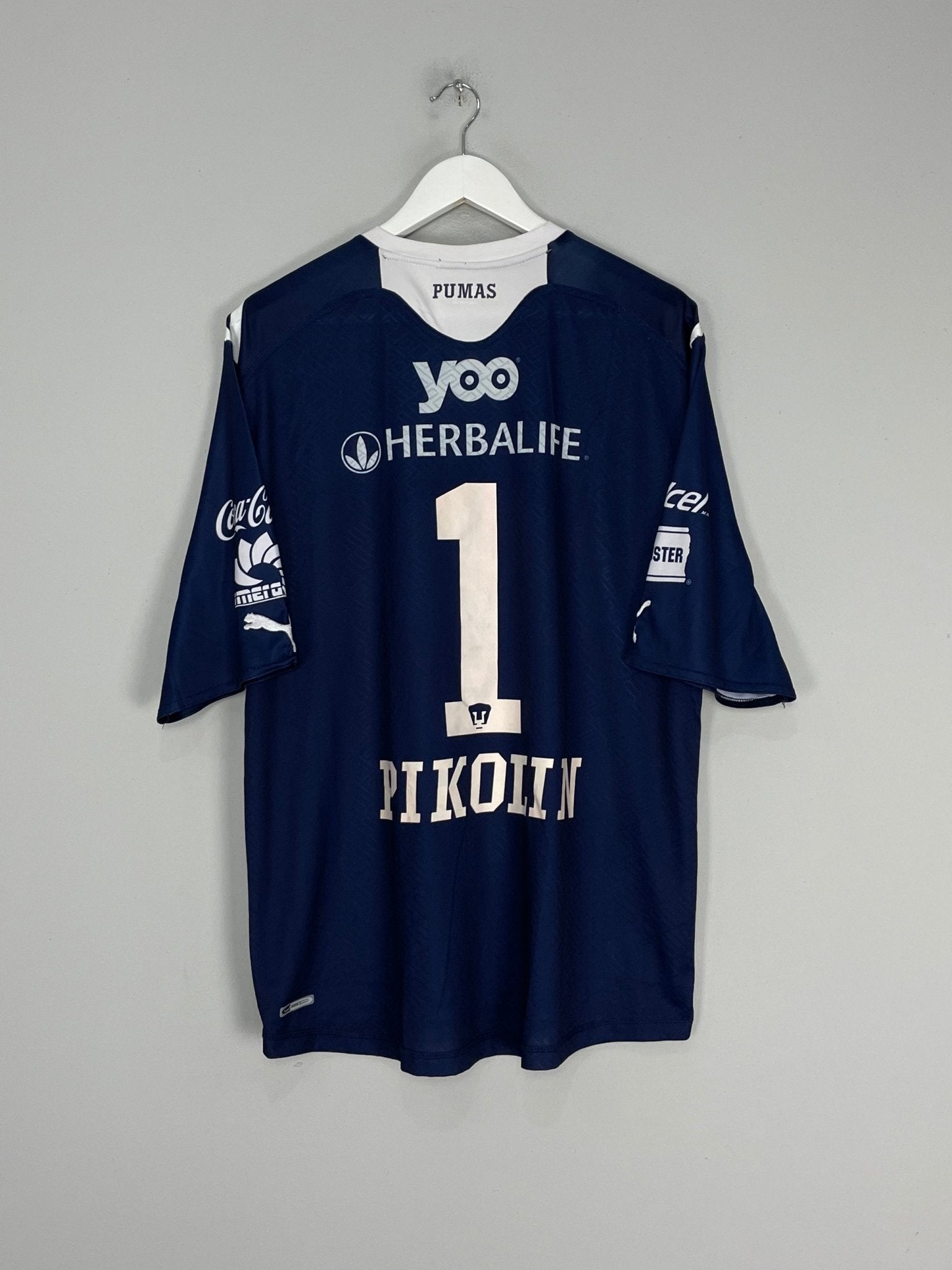 Shop 2011/12 UNAM PUMAS PIKOLIN #1 GK SHIRT (XL) PUMA, classic football shirts, vintage football shirts & retro soccer jerseys at Cult Kits
