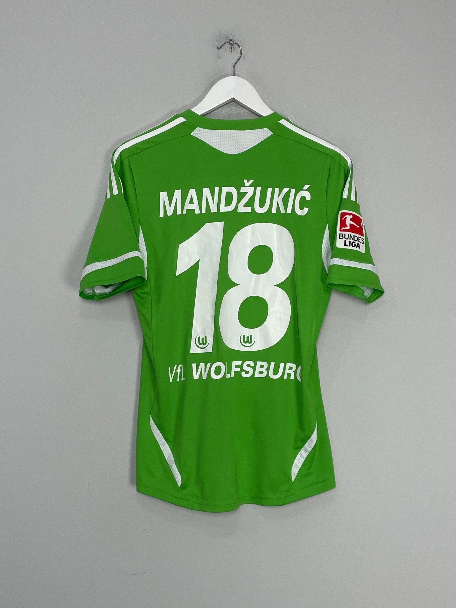 Shop 2011/12 WOLFSBURG MANDZUKIC #18 HOME SHIRT (S) ADIDAS, classic football shirts, vintage football shirts & retro soccer jerseys at Cult Kits