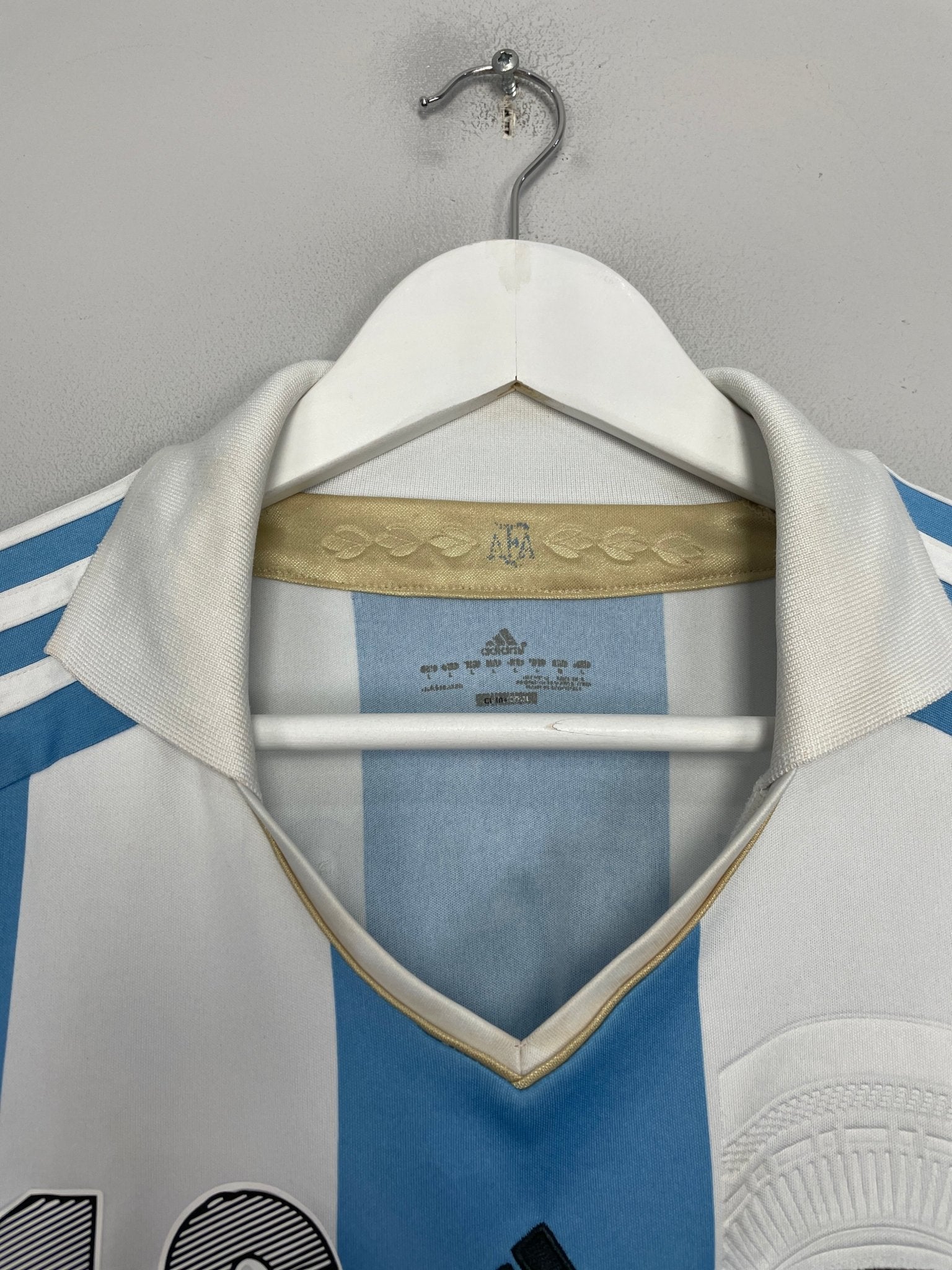 Shop 2011/13 ARGENTINA MESSI #10 HOME SHIRT (L) ADIDAS, classic football shirts, vintage football shirts & retro soccer jerseys at Cult Kits