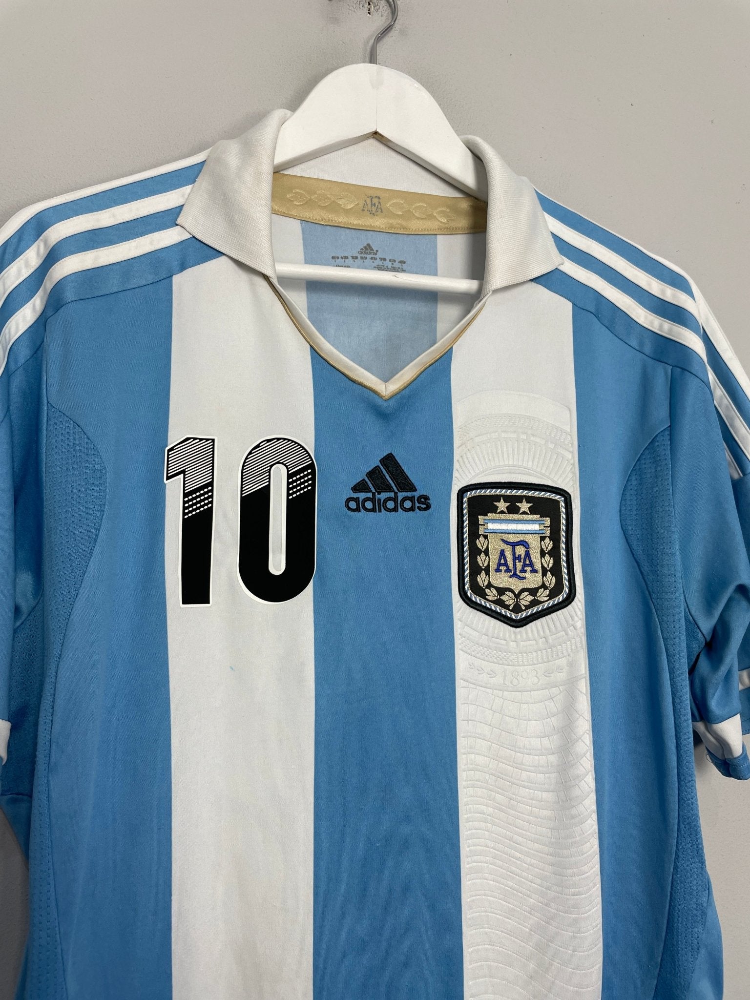 Shop 2011/13 ARGENTINA MESSI #10 HOME SHIRT (L) ADIDAS, classic football shirts, vintage football shirts & retro soccer jerseys at Cult Kits