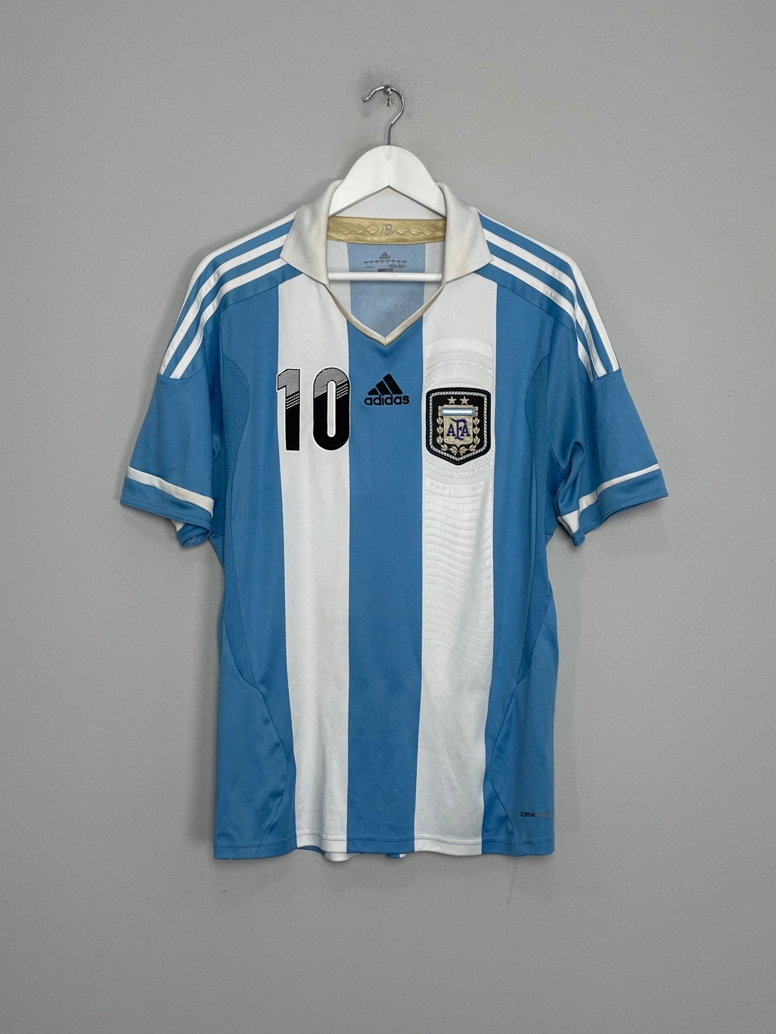 Shop 2011/13 ARGENTINA MESSI #10 HOME SHIRT (L) ADIDAS, classic football shirts, vintage football shirts & retro soccer jerseys at Cult Kits