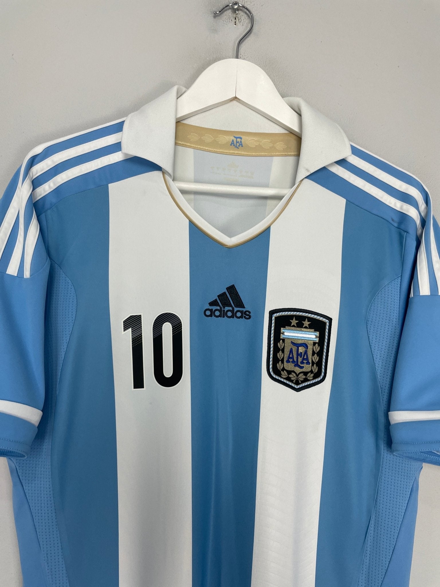 Shop 2011/13 ARGENTINA MESSI #10 HOME SHIRT (M) ADIDAS, classic football shirts, vintage football shirts & retro soccer jerseys at Cult Kits