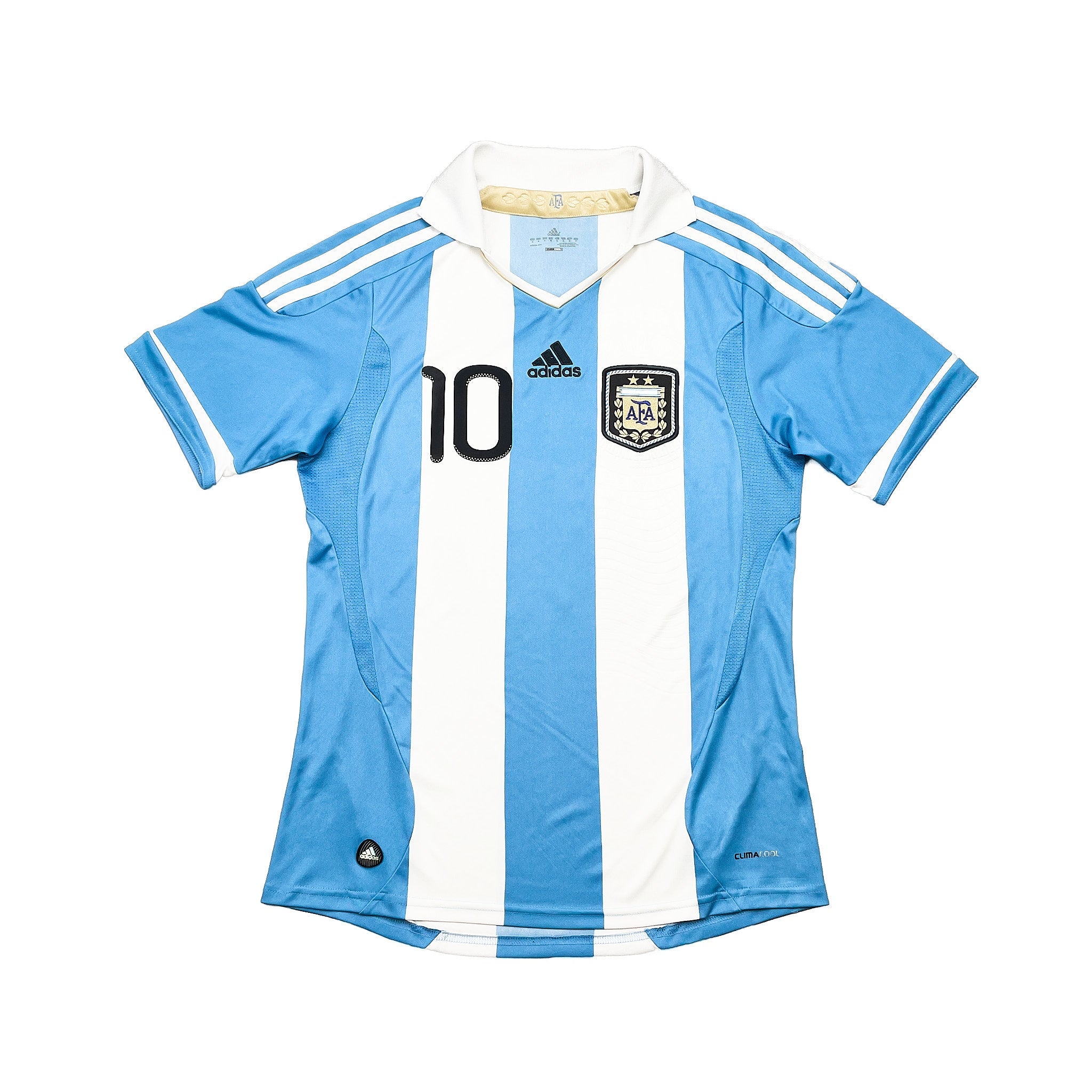 Buy 2011/13 Argentina Messi 10 Home Shirt (M) Adidas ~ Free worldwide shipping available ~ Authentic Vintage Football Shirts from Cult Kits
