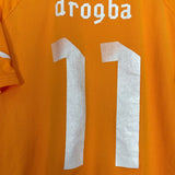 Shop 2011/13 IVORY COAST DROGBA #11 HOME SHIRT (L) PUMA, classic football shirts, vintage football shirts & retro soccer jerseys at Cult Kits