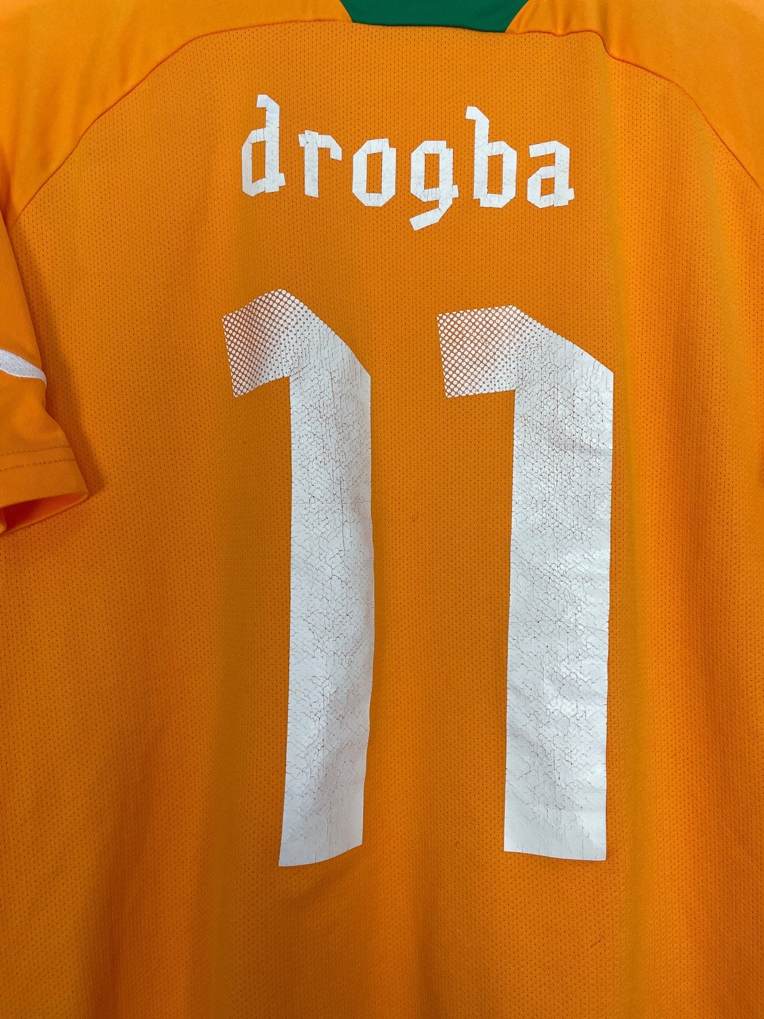 Shop 2011/13 IVORY COAST DROGBA #11 HOME SHIRT (L) PUMA, classic football shirts, vintage football shirts & retro soccer jerseys at Cult Kits