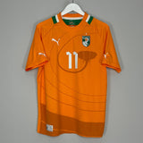 Shop 2011/13 IVORY COAST DROGBA #11 HOME SHIRT (L) PUMA, classic football shirts, vintage football shirts & retro soccer jerseys at Cult Kits