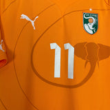 Shop 2011/13 IVORY COAST DROGBA #11 HOME SHIRT (L) PUMA, classic football shirts, vintage football shirts & retro soccer jerseys at Cult Kits