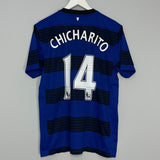 Shop 2011/13 MANCHESTER UNITED CHICHARITO #14 AWAY SHIRT (L) NIKE, classic football shirts, vintage football shirts & retro soccer jerseys at Cult Kits