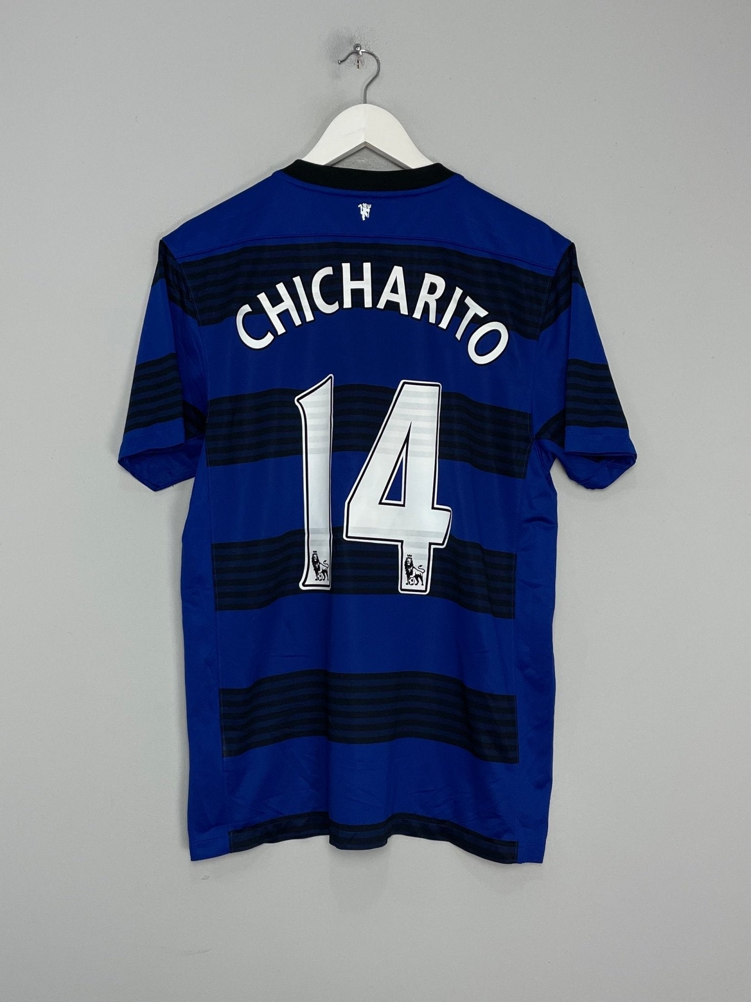 Shop 2011/13 MANCHESTER UNITED CHICHARITO #14 AWAY SHIRT (L) NIKE, classic football shirts, vintage football shirts & retro soccer jerseys at Cult Kits
