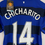 Shop 2011/13 MANCHESTER UNITED CHICHARITO #14 *BNWT* AWAY SHIRT (S) NIKE, classic football shirts, vintage football shirts & retro soccer jerseys at Cult Kits