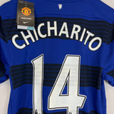 Shop 2011/13 MANCHESTER UNITED CHICHARITO #14 *BNWT* AWAY SHIRT (S) NIKE, classic football shirts, vintage football shirts & retro soccer jerseys at Cult Kits