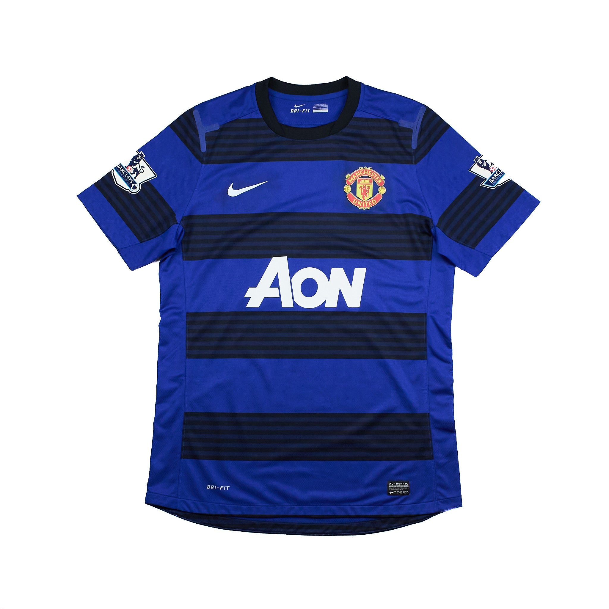 Buy 2011/13 Manchester United Van Persie 20 *Player Issue* Away Shirt (L) Nike ~ Free worldwide shipping ~ Authentic Vintage Football Shirts from Cult Kits