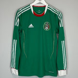 2011/13 MEXICO *PLAYER ISSUE* L/S HOME SHIRT (M) ADIDAS - Cult Kits - Medium - Buy Vintage Football Shirts, Authentic Retro Football Shirts For Sale, Classic Football Shirts & Soccer Jersey