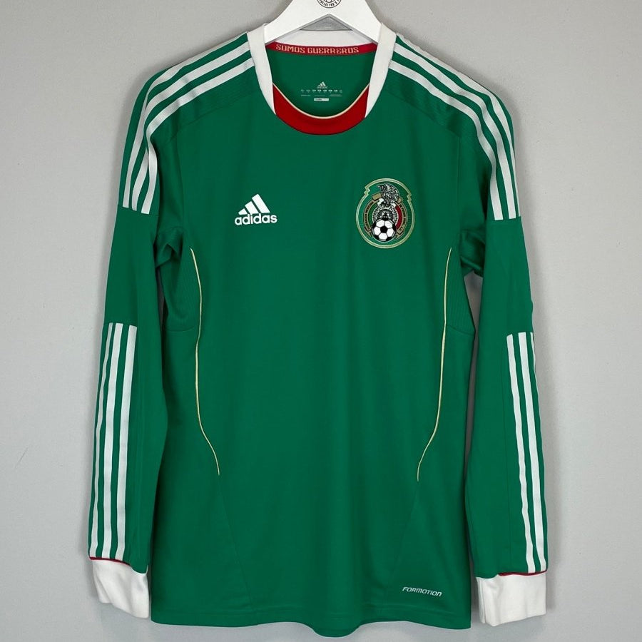 2011/13 MEXICO *PLAYER ISSUE* L/S HOME SHIRT (M) ADIDAS - Cult Kits - Medium - Buy Vintage Football Shirts, Authentic Retro Football Shirts For Sale, Classic Football Shirts & Soccer Jersey