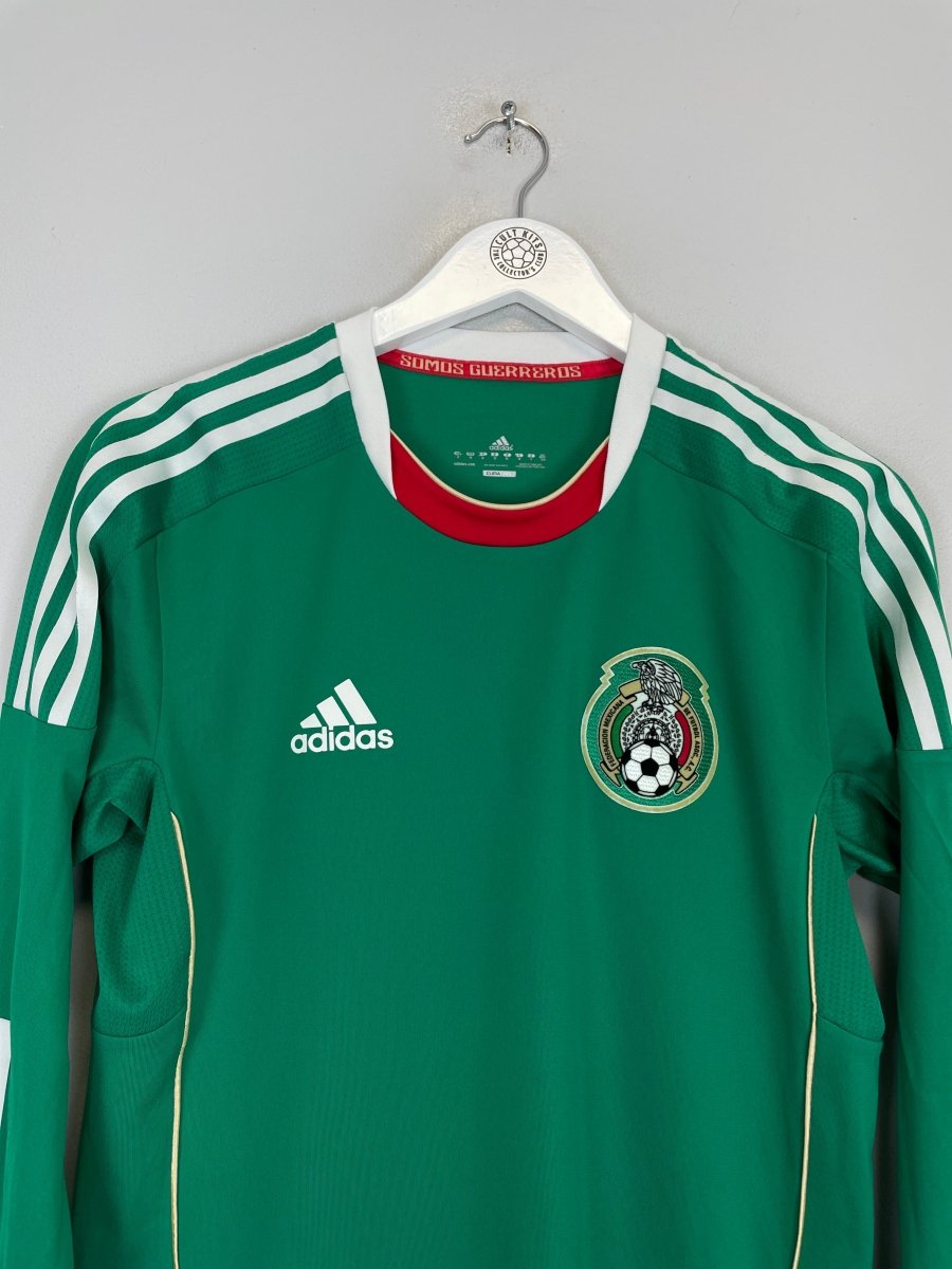 2011/13 MEXICO *PLAYER ISSUE* L/S HOME SHIRT (M) ADIDAS - Cult Kits - Medium - Buy Vintage Football Shirts, Authentic Retro Football Shirts For Sale, Classic Football Shirts & Soccer Jersey
